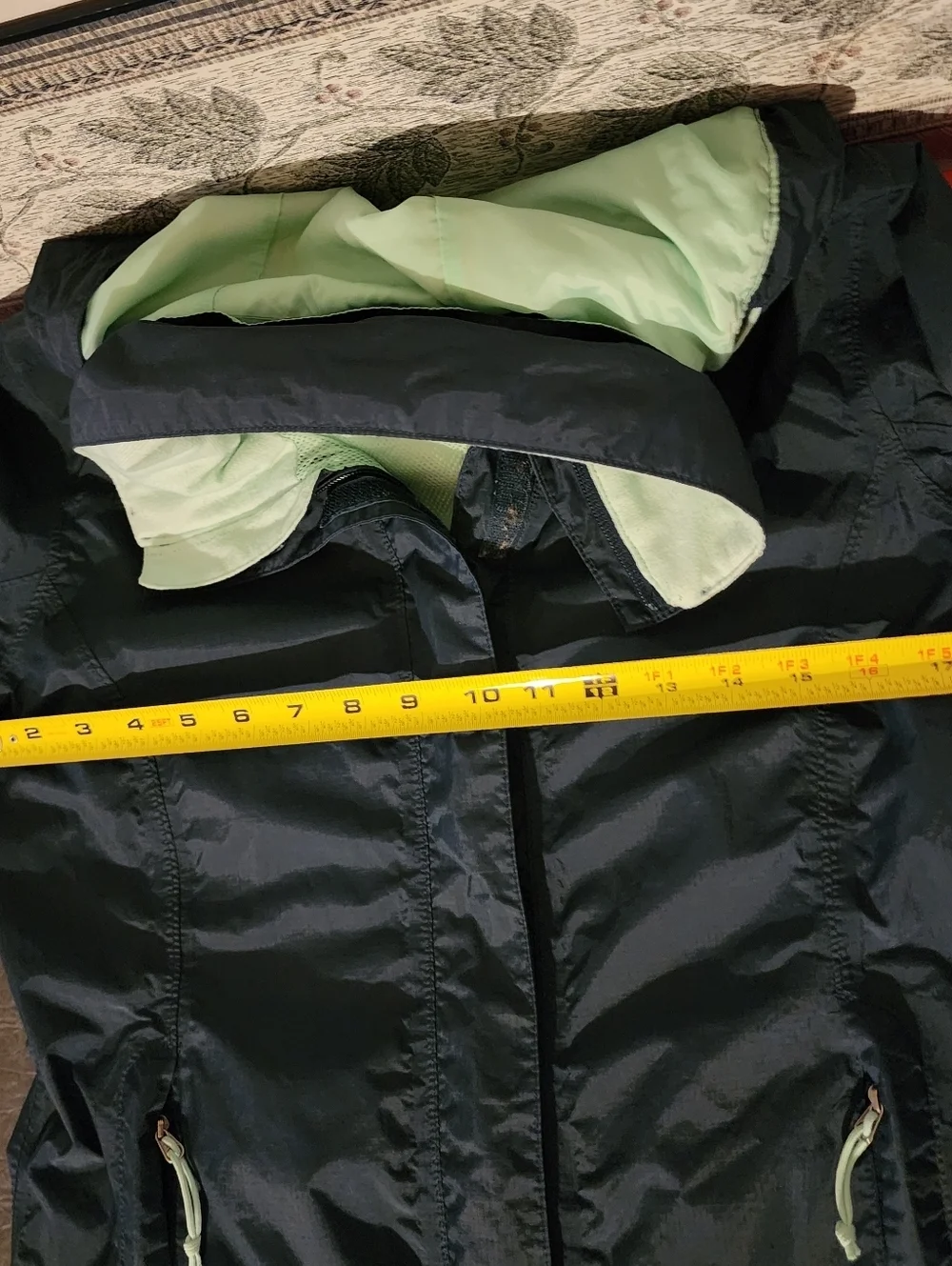 The North Face Hyvent Windbreaker Hooded Jacket Blue Size S Jacket (Flaws)